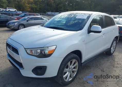 2015 Mitsubishi Outlander Sport Es из США, поврежденный, VIN 4A4AP3AU7FE012511